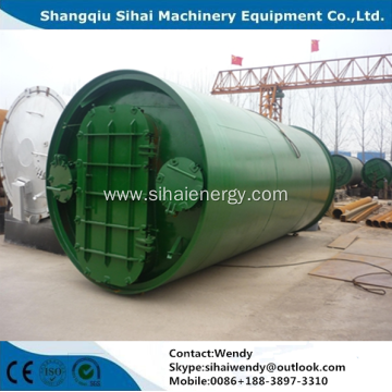 Waste tire pyrolysis machine with high oil yield